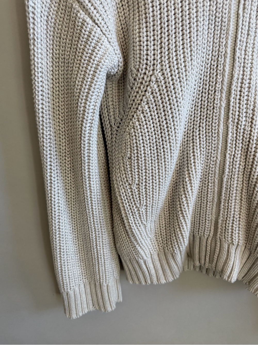 ZADIG & VOLTAIRE Anya Rainbow Zip Hoodie Ecru M - Picture 7 of 13